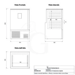 Abbattitore Digitale In Acciaio Inox Trifase Display Touch Screen 10 Teglie/griglie GN 1/1 O 600x400 Mm,-18°/+3°C,ruote Montate 19 Abbattitore Digitale In Acciaio Inox Trifase Display Touch Screen 10 Teglie/griglie GN 1/1 O 600x400 Mm,-18°/+3°C,ruote Montate -Vendite Gastrodomus abbattitore digitale in acciaio inox per 10 tegliegriglie gn 11 o 600 x 400 mm con ruote 180c 7