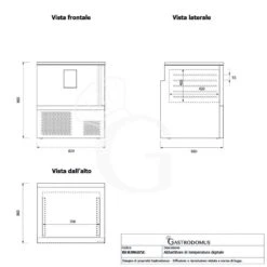 Abbattitore Digitale In Acciaio Inox Monofase Display Touch Screen 5 Teglie/griglie GN1/1 O 600x400mm,ruote Montate -Vendite Gastrodomus abbattitore digitale in acciaio inox per 5 tegliegriglie gn 11 o 600x400mm con ruote 180c 8