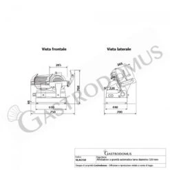 Affettatrice A Gravità Automatica Lama Diametro 320 Mm - Monofase -Vendite Gastrodomus affettatrice a gravita automatica lama diametro 320 mm monofase 4