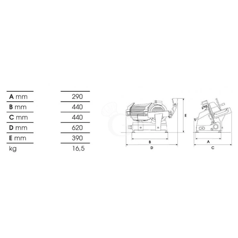 Affettatrice A Gravità Semiprofessionale In Alluminio, Lama Diametro 275 Mm E Affilatoio Fisso - Monofase 6 Affettatrice A Gravità Semiprofessionale In Alluminio, Lama Diametro 275 Mm E Affilatoio Fisso - Monofase - immagine 4