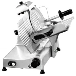 Affettatrice A Gravità In Alluminio, Lama Diametro 300 Mm, Affilatoio Fisso E Taglio Utile L 220 Mm X H 210 Mm