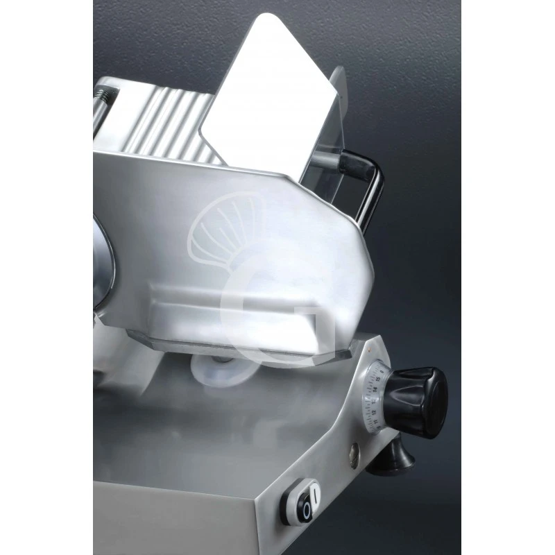 Affettatrice A Gravità In Alluminio, Lama Diametro 350 Mm, Affilatoio Fisso, Carrello Smontabile, Motore 0,5 Hp 6 Affettatrice A Gravità In Alluminio, Lama Diametro 350 Mm, Affilatoio Fisso, Carrello Smontabile, Motore 0,5 Hp - immagine 4