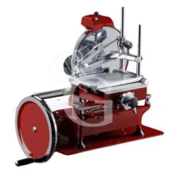 Affettatrice A Volano In Alluminio Con Verniciatura A Fuoco, Lama Diametro 300 Mm, Taglio Utile L 230 X H 190 Mm