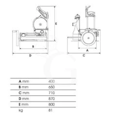 Affettatrice A Volano In Alluminio Con Verniciatura A Fuoco, Lama Diametro 350 Mm, Taglio Utile L 270 X H 240 Mm -Vendite Gastrodomus affettatrice a volano in alluminio con verniciatura a fuoco lama diametro 350 mm taglio utile l 270 x h 240 mm 2