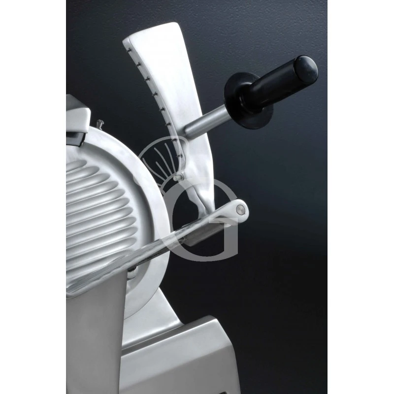 Affettatrice Automatica A Gravità In Alluminio, Lama Diametro 350 Mm, Affilatoio Fisso, Motore 0,5 Hp 7 Affettatrice Automatica A Gravità In Alluminio, Lama Diametro 350 Mm, Affilatoio Fisso, Motore 0,5 Hp - immagine 5