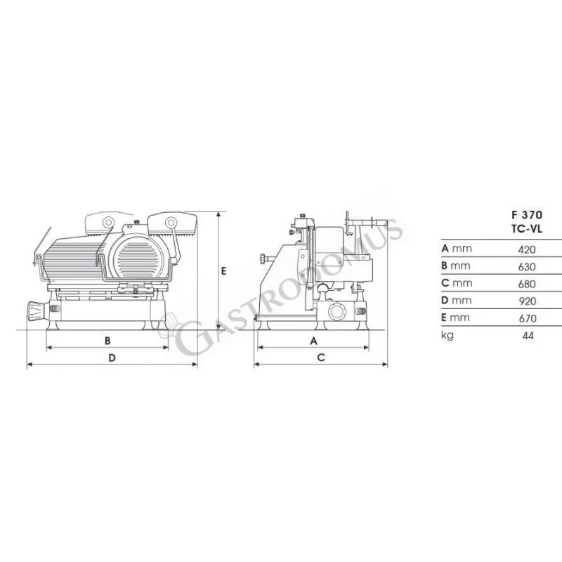 Affettatrice Taglia Carne Verticale In Alluminio, Lama Diametro 370 Mm, Affilatoio Incorporato 4 Affettatrice Taglia Carne Verticale In Alluminio, Lama Diametro 370 Mm, Affilatoio Incorporato - immagine 2
