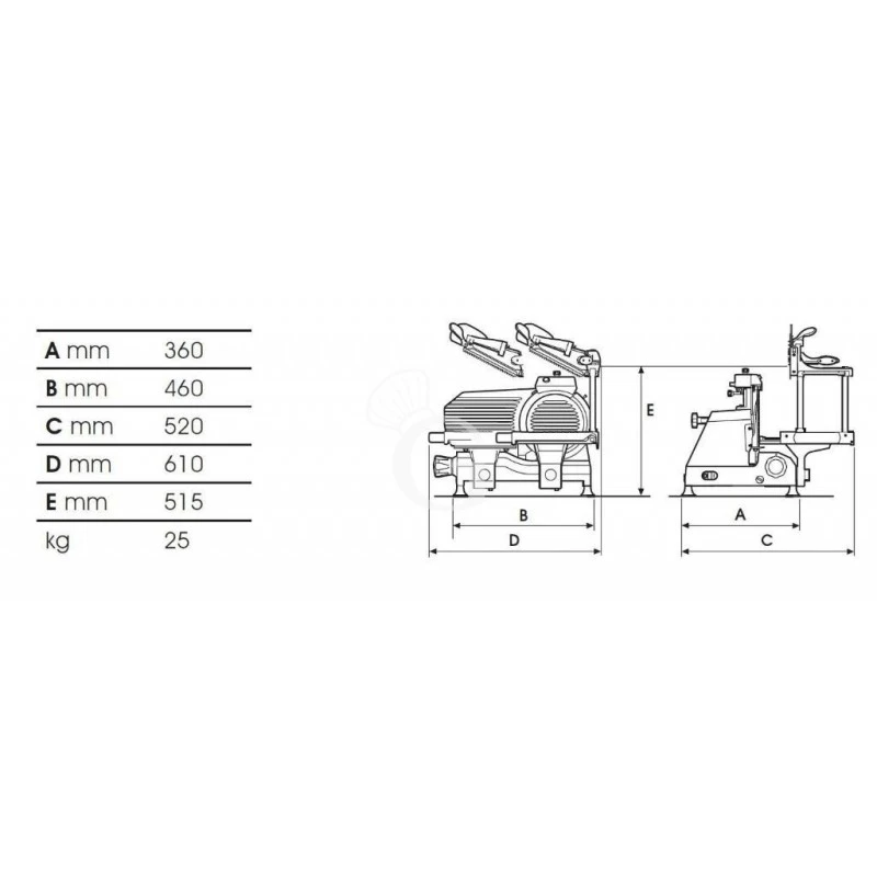 Affettatrice Semiprofessionale Taglia Salumi Verticale In Alluminio, Lama Diametro 250 Mm, Affilatoio Fisso 4 Affettatrice Semiprofessionale Taglia Salumi Verticale In Alluminio, Lama Diametro 250 Mm, Affilatoio Fisso - immagine 2