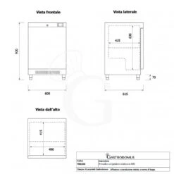 Armadio Congelatore Statico -18°C/-22°C 120 LT Classe Energetica B -Vendite Gastrodomus armadio congelatore statico 18c 22c 120 lt classe energetica b 9