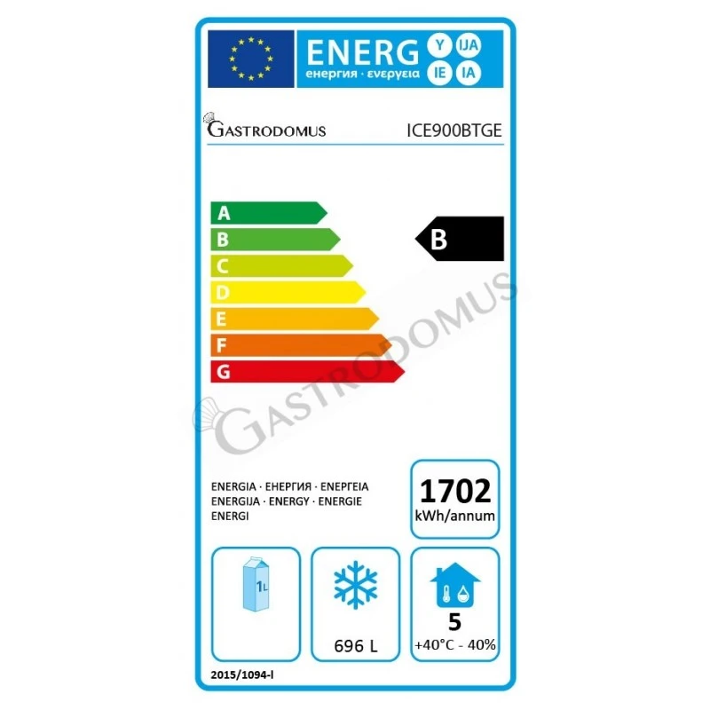 Armadio Freezer Per Gelateria -18°C/-25°C 900 LT Classe Energetica B 4 Armadio Freezer Per Gelateria -18°C/-25°C 900 LT Classe Energetica B - immagine 2