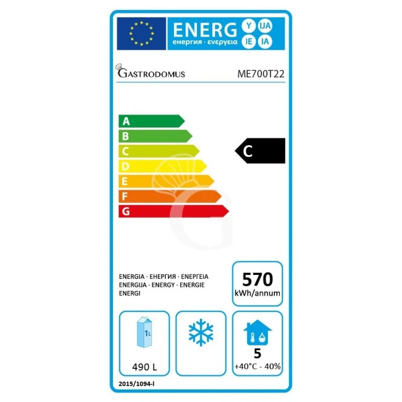 Armadio Refrigerato Ventilato Per Carne 2 Porte -2°C/+10°C 700 LT Classe Energetica C 4 Armadio Refrigerato Ventilato Per Carne 2 Porte -2°C/+10°C 700 LT Classe Energetica C - immagine 2