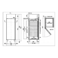 Armadio Refrigerato Ventilato Per Carne 2 Porte -2°C/+10°C 700 LT Classe Energetica C 21 Armadio Refrigerato Ventilato Per Carne 2 Porte -2°C/+10°C 700 LT Classe Energetica C -Vendite Gastrodomus armadio refrigerato 700 lt temp 210 2 porte per carne 9