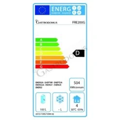Armadio Refrigerato Statico Porta Vetro -2°C/+8°C 103 LT Classe Energetica D -Vendite Gastrodomus armadio refrigerato statico porta vetro 2c8c 103 lt 7