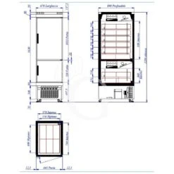 Armadio Refrigerato Ventilato Gelateria Temperatura Combinata 2 Porte -25°C/+5°C E -40°C/-18°C 620 LT -Vendite Gastrodomus armadio refrigerato ventilato per gelateria con temperatura combinata 25c 5c e 40c 18c e capacita 620 lt 2