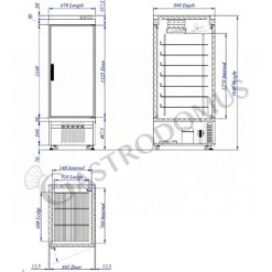 Armadio Freezer Ventilato Per Gelateria -35°C/-5°C 650 LT -Vendite Gastrodomus armadio refrigerato ventilato per gelateria temperatura 35c 5c 650 lt 2