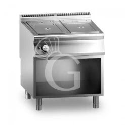 Bagnomaria A Gas Su Armadio Aperto Predisposto Per Bacinelle GN H 150 Mm L 800 Mm X P 900 Mm