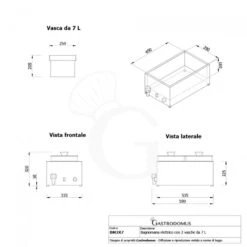 Bagnomaria Elettrico 2 Vasche Da 7 L Ciascuna - 1200 W, Dimensioni L 335 Mm X P 535 Mm X H 320 Mm 13 Bagnomaria Elettrico 2 Vasche Da 7 L Ciascuna - 1200 W, Dimensioni L 335 Mm X P 535 Mm X H 320 Mm -Vendite Gastrodomus bagnomaria elettrico 2 vasche da 7 l ciascuna 1200 w dimensioni l 335 mm x p 535 mm x h 320 mm 5