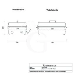 Bagnomaria Elettrico Da Banco Con 1 Vasca Predisposta Per Bacinelle GN 1/1 Di Altezza Massima 100 Mm -Vendite Gastrodomus bagnomaria elettrico da banco con 1 vasca predisposta per bacinelle gn 11 di altezza massima 100 mm 3