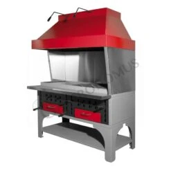 Barbecue Modulare Doppio Alimentato A Carbone Vegetale Lunghezza 1500 Mm -Vendite Gastrodomus barbecue modulare doppio alimentato a carbone vegetale lunghezza 1500 mm 1