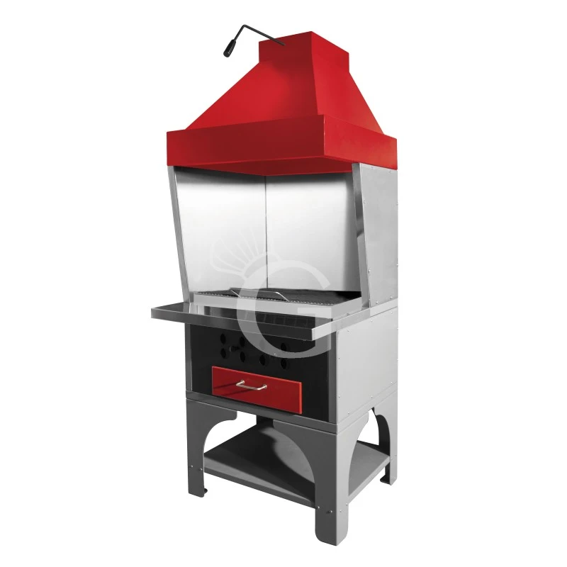 Barbecue Modulare Singolo Alimentato A Carbone Vegetale Lunghezza 790 Mm 4 Barbecue Modulare Singolo Alimentato A Carbone Vegetale Lunghezza 790 Mm - immagine 2