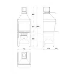 Barbecue Modulare Singolo Alimentato A Carbone Vegetale Lunghezza 790 Mm 11 Barbecue Modulare Singolo Alimentato A Carbone Vegetale Lunghezza 790 Mm -Vendite Gastrodomus barbecue modulare singolo alimentato a carbone vegetale lunghezza 790 mm 2