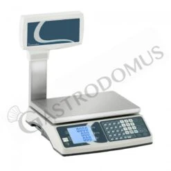Bilancia Commerciale Con Visore A Colonna Portata 15 Kg Precisione 2/5 G L 330 Mm X P 345 Mm X H 530 Mm -Vendite Gastrodomus bilancia commerciale con visore a colonna portata 15 kg e precisione 25 g 2