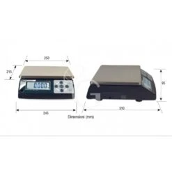 Bilancia In ABS Controllo Del Peso Portata 10 Kg Precisione 1 G L 245 Mm X P 310 Mm X H 95 Mm -Vendite Gastrodomus bilancia controllo del peso con portata 10 kg e precisione 1 g 4