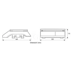 Bilancia Controllo Peso Display LCD Portata 15 Kg Precisione 5 G L 325 Mm X P 345 Mm X H 115 Mm -Vendite Gastrodomus bilancia controllo peso display lcd portata 15 kg precisione 5 g l 325 mm x p 345 mm x h 115 mm 3