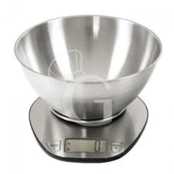 Bilancia Da Cucina Schermo LCD Portata 5 Kg Piatto L 180 Mm X Diametro 215 Mm X H 130 Mm
