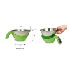 Bilancia Da Cucina Ciotola In Inox Display LCD Portata 5 Kg L 110 Mm X Diametro 210 Mm X H 115 Mm -Vendite Gastrodomus bilancia da cucina portata 5 kg con piatto di diametro 210 mm 2