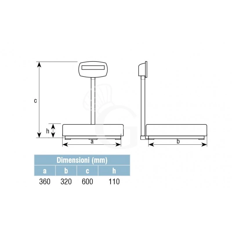 Bilancia Monocella Completa Portata 15 Kg Precisione 1 G L 360 Mm X P 320 Mm X H 600 Mm 7 Bilancia Monocella Completa Portata 15 Kg Precisione 1 G L 360 Mm X P 320 Mm X H 600 Mm - immagine 5
