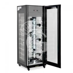 Cantina Vino Professionale 4 Lati Vetro Ventilata, 9 Ripiani, 81 Bottiglie, Temp +5°C/+18°C 16 Cantina Vino Professionale 4 Lati Vetro Ventilata, 9 Ripiani, 81 Bottiglie, Temp +5°C/+18°C -Vendite Gastrodomus cantina vino professionale 4 lati vetro ventilata 9 ripiani 81 bottiglie temp 5c18c 2