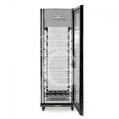 Cantina Vino Professionale 4 Lati, Vetro, Ventilata, Porta A Vetro, 9 Ripiani, 81 Bottiglie, Temp +5°C/+18°C -Vendite Gastrodomus cantina vino professionale 4 lati vetro ventilata porta a vetro 9 ripiani 81 bottiglie temp 5c18c 3