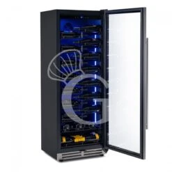 Cantina Vino Ventilata Porta Inox 288 LT 9 Ripiani 67 Bottiglie +5°C/+22°C -Vendite Gastrodomus cantina vino ventilata 288 lt 9 ripiani 67 bottiglie 5c22c 2