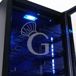 Cantina Vino Ventilata Porta Inox 288 LT 9 Ripiani 67 Bottiglie +5°C/+22°C -Vendite Gastrodomus cantina vino ventilata 288 lt 9 ripiani 67 bottiglie 5c22c 5