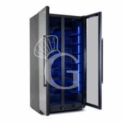 Cantina Vino Ventilata 830 LT 9 Ripiani 182 Bottiglie +5°C/+22°C -Vendite Gastrodomus cantina vino ventilata 830 lt 9 ripiani 182 bottiglie 5c22c 1