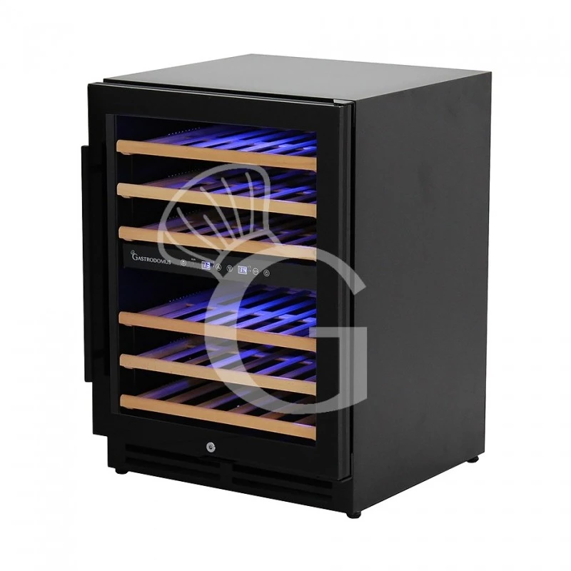 Cantina Vino Ventilata Doppia Temperatura 150 LT 6 Ripiani 46 Bottiglie +5°C/+12°C - +12°C/+22°C 4 Cantina Vino Ventilata Doppia Temperatura 150 LT 6 Ripiani 46 Bottiglie +5°C/+12°C - +12°C/+22°C - immagine 2