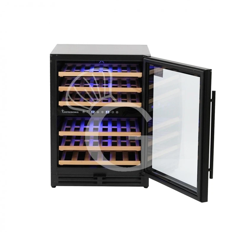 Cantina Vino Ventilata Doppia Temperatura 150 LT 6 Ripiani 46 Bottiglie +5°C/+12°C - +12°C/+22°C 5 Cantina Vino Ventilata Doppia Temperatura 150 LT 6 Ripiani 46 Bottiglie +5°C/+12°C - +12°C/+22°C - immagine 3