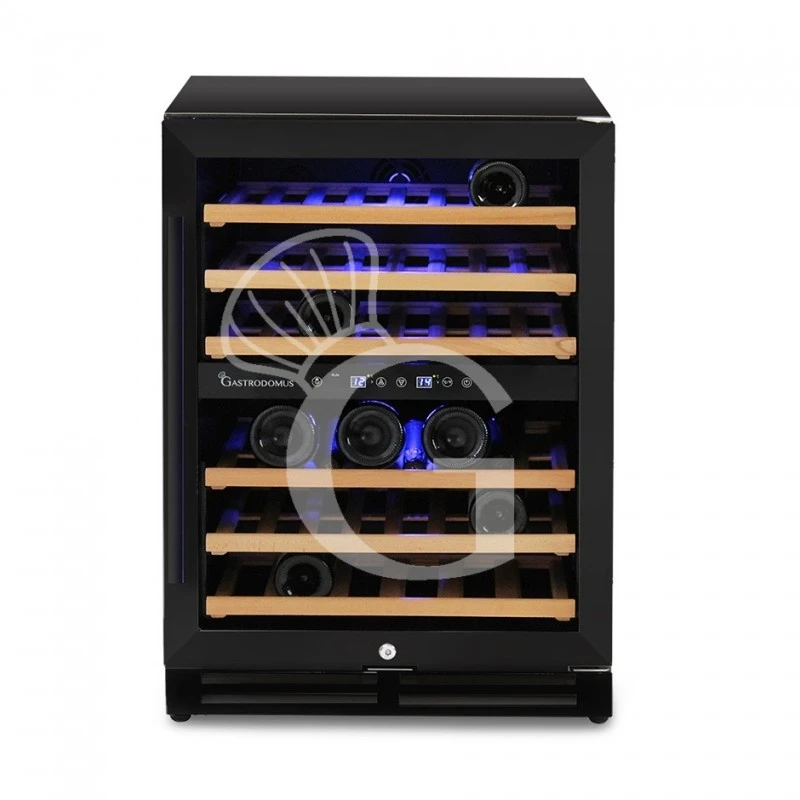 Cantina Vino Ventilata Doppia Temperatura 150 LT 6 Ripiani 46 Bottiglie +5°C/+12°C - +12°C/+22°C 3 Cantina Vino Ventilata Doppia Temperatura 150 LT 6 Ripiani 46 Bottiglie +5°C/+12°C - +12°C/+22°C