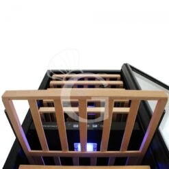 Cantina Vino Ventilata Doppia Temperatura 280 LT 11 Ripiani 121 Bottiglie +5°C/+22°C -Vendite Gastrodomus cantina vino ventilata doppia temperatura 280 lt 11 ripiani 121 bottiglie 5c22c 4