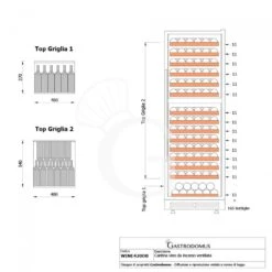 Cantina Vino Ventilata Doppia Temperatura 420 LT 15 Ripiani 165 Bottiglie +5°C/+22°C 19 Cantina Vino Ventilata Doppia Temperatura 420 LT 15 Ripiani 165 Bottiglie +5°C/+22°C -Vendite Gastrodomus cantina vino ventilata doppia temperatura 420 lt 15 ripiani 165 bottiglie 5c22c 8
