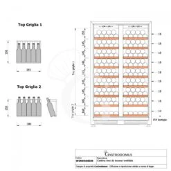 Cantina Vino Ventilata Doppia Temperatura 480 LT 18 Ripiani 154 Bottiglie +5°C/+22°C 22 Cantina Vino Ventilata Doppia Temperatura 480 LT 18 Ripiani 154 Bottiglie +5°C/+22°C -Vendite Gastrodomus cantina vino ventilata doppia temperatura 480 lt 18 ripiani 154 bottiglie 5c22c 9