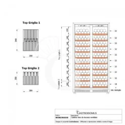 Cantina Vino Ventilata Doppia Temperatura 800 LT 20 Ripiani 306 Bottiglie +5°C/+22°C 22 Cantina Vino Ventilata Doppia Temperatura 800 LT 20 Ripiani 306 Bottiglie +5°C/+22°C -Vendite Gastrodomus cantina vino ventilata doppia temperatura 800 lt 20 ripiani 306 bottiglie 5c22c 9
