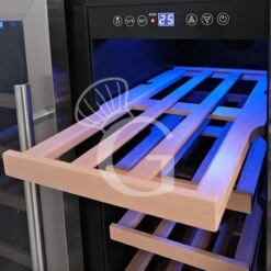 Cantina Vino Ventilata Doppia Temperatura Porta Inox 120 LT 12 Ripiani 36 Bottiglie +5°C/+22°C 13 Cantina Vino Ventilata Doppia Temperatura Porta Inox 120 LT 12 Ripiani 36 Bottiglie +5°C/+22°C -Vendite Gastrodomus cantina vino ventilata doppia temperatura porta inox 120 lt 12 ripiani 36 bottiglie 5c22c 4