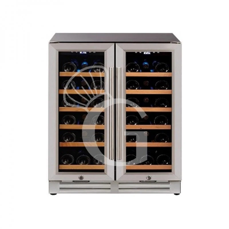 Cantina Vino Ventilata Doppia Temperatura Porta Inox 120 LT 12 Ripiani 36 Bottiglie +5°C/+22°C 3 Cantina Vino Ventilata Doppia Temperatura Porta Inox 120 LT 12 Ripiani 36 Bottiglie +5°C/+22°C