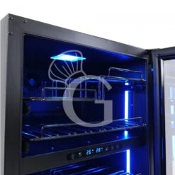 Cantina Vino Ventilata Doppia Temperatura Porta Inox 150 LT 4 Ripiani 34 Bottiglie +5°C/+12°C - +12°C/+22°C 13 Cantina Vino Ventilata Doppia Temperatura Porta Inox 150 LT 4 Ripiani 34 Bottiglie +5°C/+12°C - +12°C/+22°C -Vendite Gastrodomus cantina vino ventilata doppia temperatura porta inox 150 lt 4 ripiani 34 bottiglie 5c12c 12c22c 3