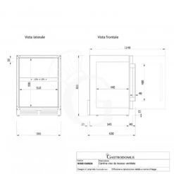 Cantina Vino Ventilata Doppia Temperatura Porta Inox 150 LT 4 Ripiani 34 Bottiglie +5°C/+12°C - +12°C/+22°C 17 Cantina Vino Ventilata Doppia Temperatura Porta Inox 150 LT 4 Ripiani 34 Bottiglie +5°C/+12°C - +12°C/+22°C -Vendite Gastrodomus cantina vino ventilata doppia temperatura porta inox 150 lt 4 ripiani 34 bottiglie 5c12c 12c22c 6