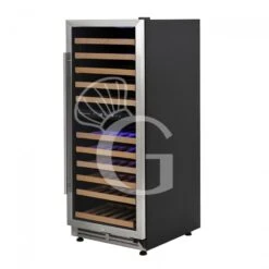 Cantina Vino Ventilata Doppia Temperatura Porta Inox 280 LT 11 Ripiani 121 Bottiglie +5°C/+22°C -Vendite Gastrodomus cantina vino ventilata doppia temperatura porta inox 280 lt 11 ripiani 121 bottiglie 5c22c 1