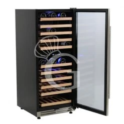 Cantina Vino Ventilata Doppia Temperatura Porta Inox 280 LT 11 Ripiani 121 Bottiglie +5°C/+22°C -Vendite Gastrodomus cantina vino ventilata doppia temperatura porta inox 280 lt 11 ripiani 121 bottiglie 5c22c 2