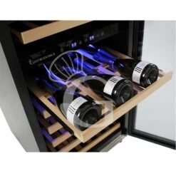 Cantina Vino Ventilata Doppia Temperatura Porta Inox 280 LT 11 Ripiani 121 Bottiglie +5°C/+22°C -Vendite Gastrodomus cantina vino ventilata doppia temperatura porta inox 280 lt 11 ripiani 121 bottiglie 5c22c 3