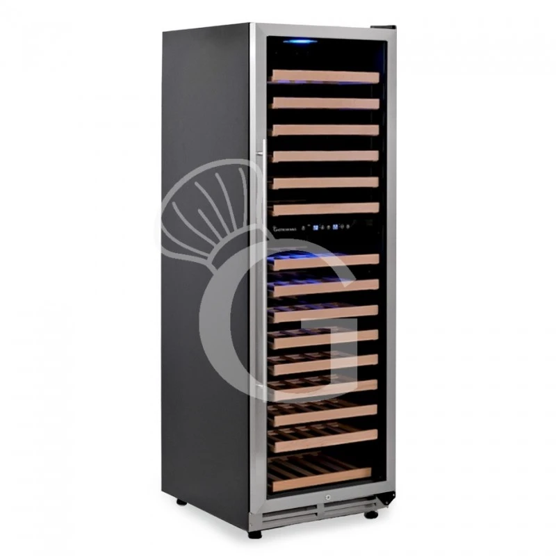 Cantina Vino Ventilata Doppia Temperatura Porta Inox 420 LT 15 Ripiani 165 Bottiglie +5°C/+22°C 5 Cantina Vino Ventilata Doppia Temperatura Porta Inox 420 LT 15 Ripiani 165 Bottiglie +5°C/+22°C - immagine 3